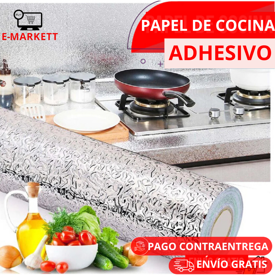 NUEVO papel adhesivo de aluminio 🏠 PROTECCTIONPRO 💎 (Paga 2 metros Lleva 3 metros)