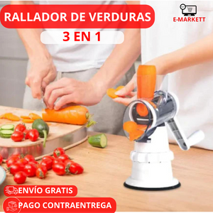 🍎RALLADOR DE VERDURAS 3 EN 1 🥕+ ENVIO GRATIS 🎁