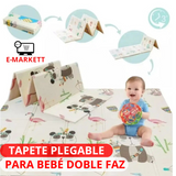 Tapete Plegable Para Bebé  Doble Faz