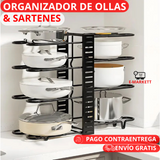 ORGANIZADOR DEOLLAS Y SARTENES 8 NIVELES