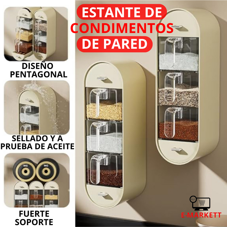 ESTANTE DE CONDIMENTOS DE PARED + ENVIO GRATIS