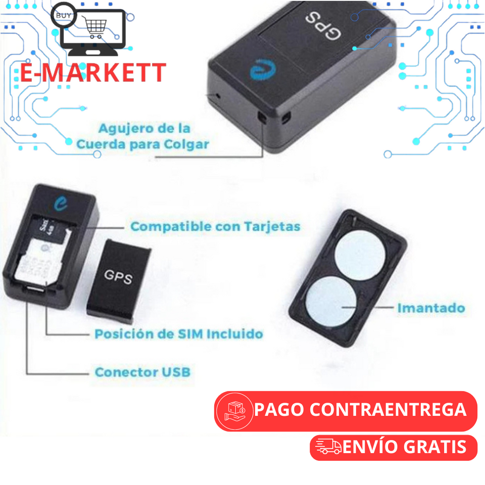 MiniGPS™ Mini localizador de GPS magnético