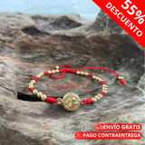 Pulsera San Benito En Oro Laminado 18k