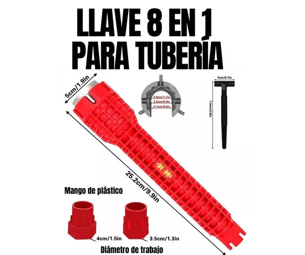 Llave 8 En 1 Multifuncion Para Griferia