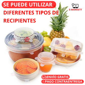 Tapas de Silicona Reutilizables™ (6 uds./set)