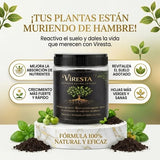 VIRESTA PODER DE RAÍZ™ Activador natural de suelo para plantas más fuertes y sanas. (250Gr)