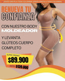 🩱Body moldeador de cuerpo completo, levanta glúteos y control de abdomen🩱