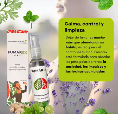 🚭 Fumarex® Spray natural para dejar de fumar🚭