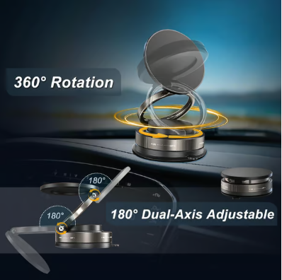 ✨Promoción de último día 49% de descuento✨Soporte magnético para teléfono con ventosa ajustable de 360°