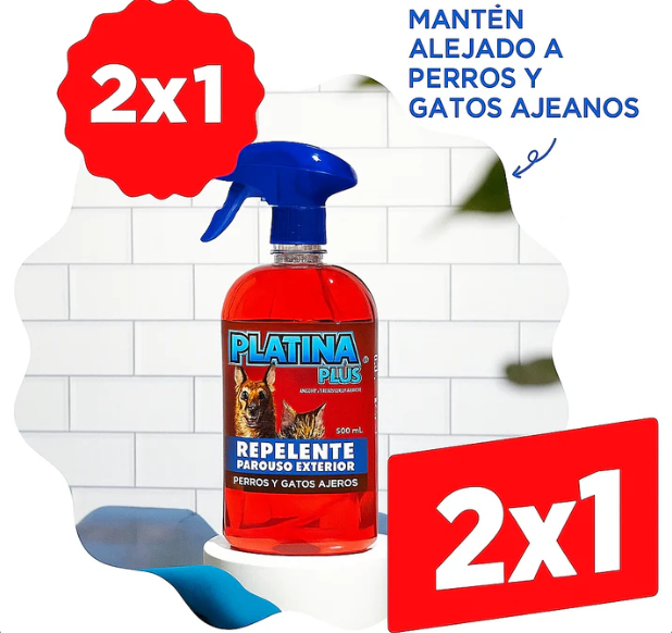 2x 1 Repelente de Perros y Gatos Ajenos - Para Exteriores Protege tu hogar - Ultra Concentrado 500ml