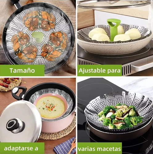 Vaporera Verduras cook G Cesta Plegable De 9 Pulgadas
