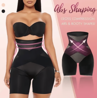 🔥Oferta especial 40% de descuento 🔥Nueva faja moldeadora de cintura alta con compresión cruzada para abdominales y glúteos