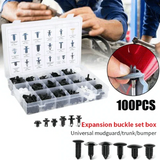 Kit Completo 100 Pz Clips y Pernos Parachoques, Puertas, Defensas Cualquier Modelo Auto (Llave Especial GRATIS🎁)