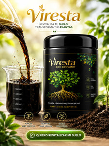 VIRESTA PODER DE RAÍZ™ Activador natural de suelo para plantas más fuertes y sanas. (250Gr)