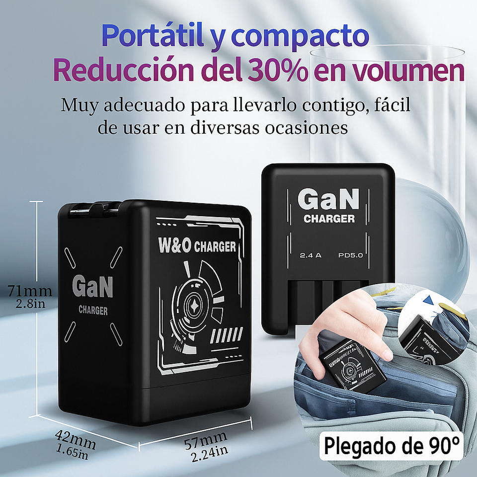 ¡Oferta 2026! ¡Cargador original  superrápido de GaN con cables 2 en 1!🔥