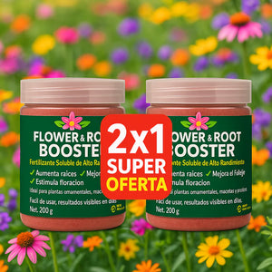 🍁Flower & Root Booster🪻 - 2 X1 Raíces Fuertes y Flores Exuberantes en Días – ¡El Secreto de las Plantas Saludables!