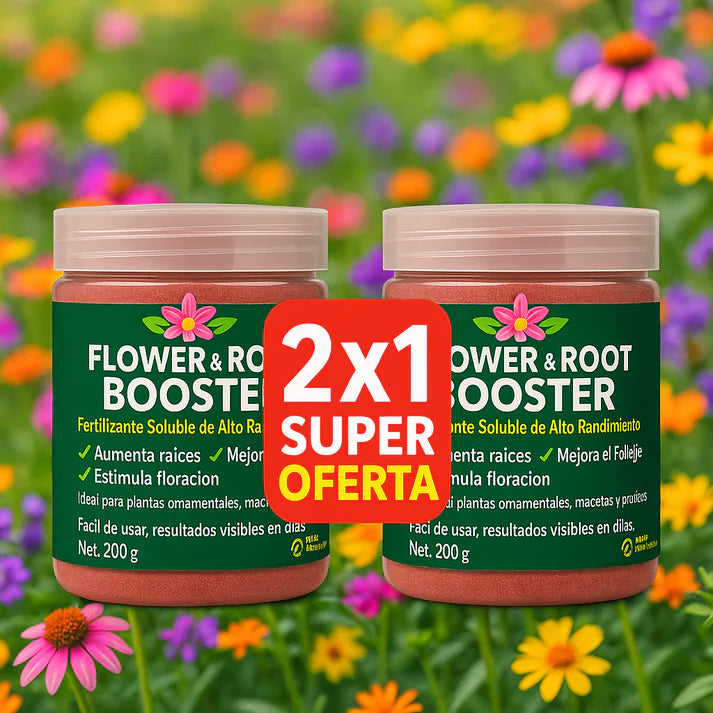 🍁Flower & Root Booster🪻 - 2 X1 Raíces Fuertes y Flores Exuberantes en Días – ¡El Secreto de las Plantas Saludables!