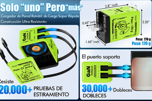 ¡Oferta 2026! ¡Cargador original  superrápido de GaN con cables 2 en 1!🔥