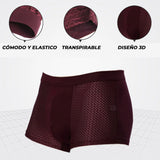 Boxer Hombre Microfibra Malla Corto F Entero Combo X3