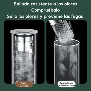 Sifón Steel Fresh De Desagüe Para Lavado Con Filtro