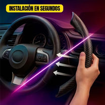 CarbonDrive Pro 🚗 Protector de Volante estilo Fibra de Carbono 🎁HOY OBSEQUIO GRATIS🎁