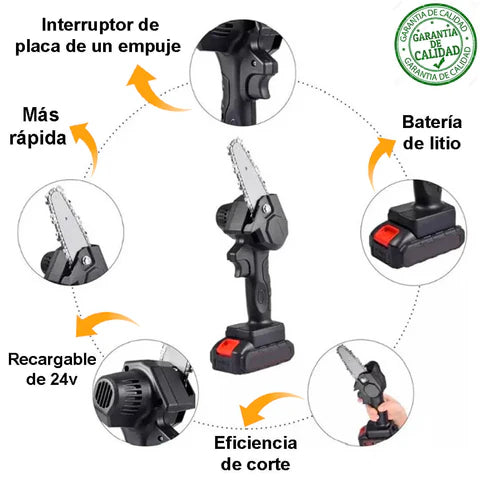 🔥MINI MOTO SIERRA ELÉCTRICA SLICEMAX🔥