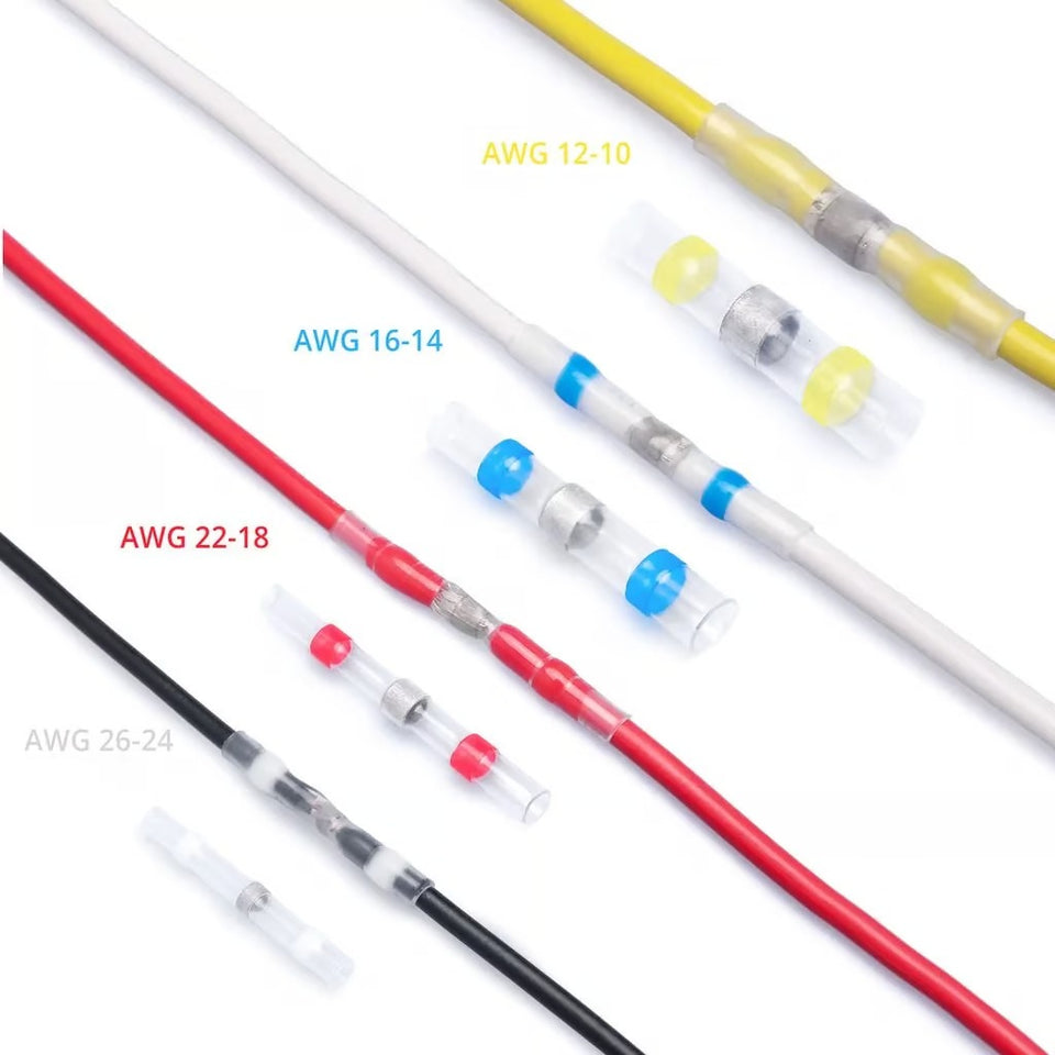 Kit X 100UND de conector de cable de soldadura a prueba de agua