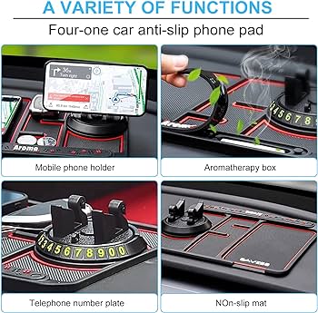 Almohadilla  Antideslizante Para Carro 4 en 1
