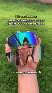 👓Kit 2 Gafas de sol cortavientos para correr y ciclismo 👓