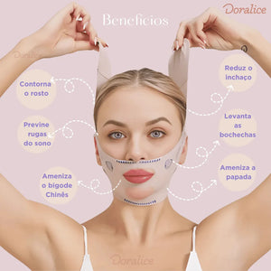 V-Revitalize™ - Mascarilla de contorno facial - Suaviza arrugas, papada y moldea el rostro