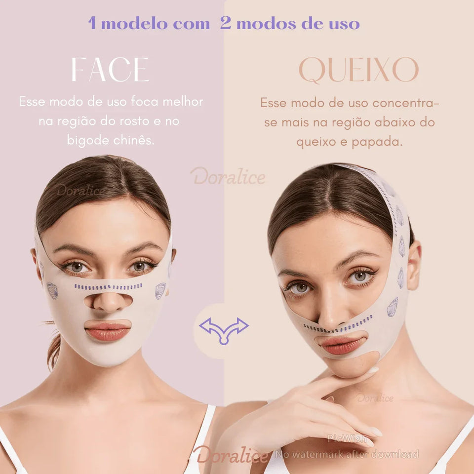 V-Revitalize™ - Mascarilla de contorno facial - Suaviza arrugas, papada y moldea el rostro
