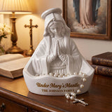 ⭐Porta rosario personalizado de la Virgen María + Rosario de obsequio⭐